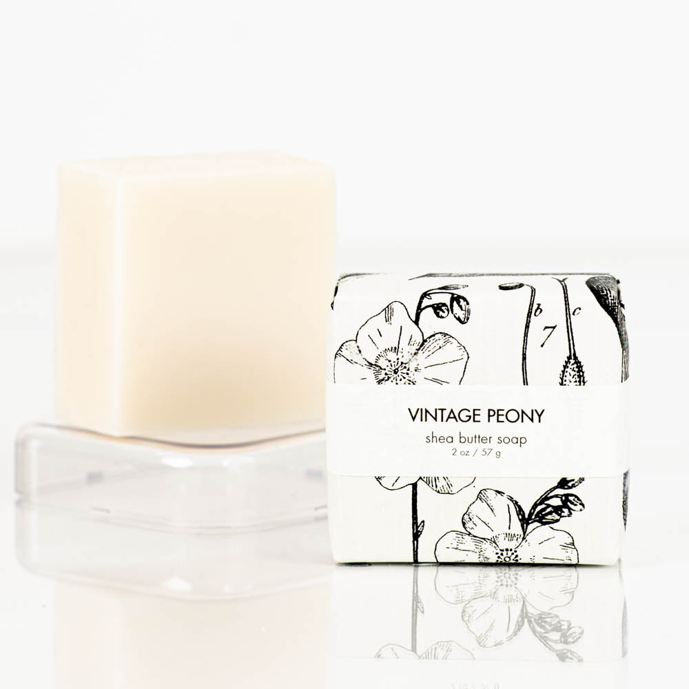 Vintage Peony Petite Shea Butter Soap
