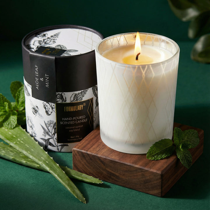Aloe Leaf & Mint - Glow Candle