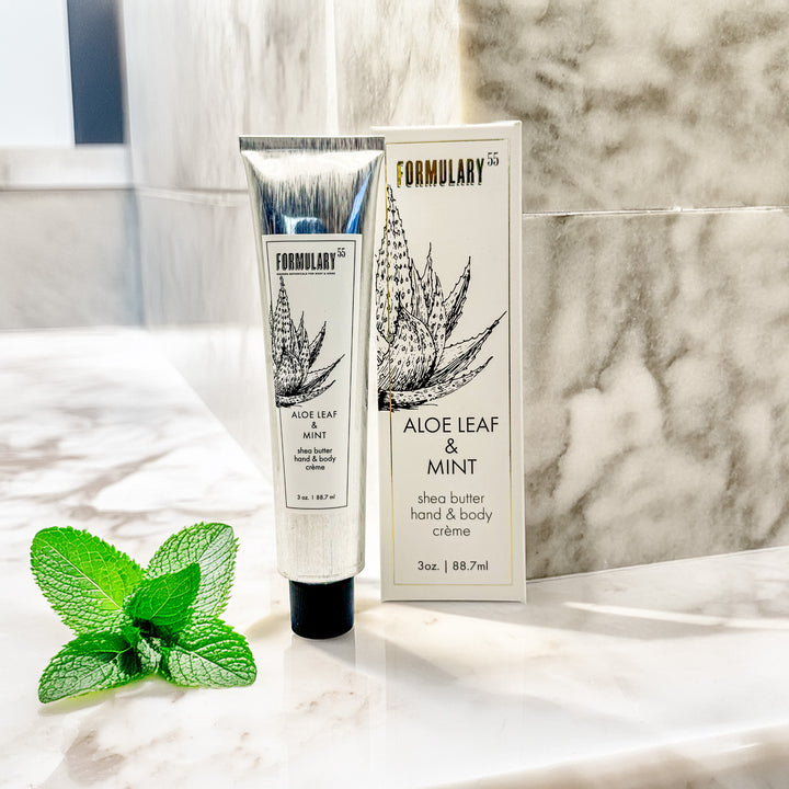 Aloe Leaf & Mint - On-the-Go Shea Butter Hand and Body Creme Tube