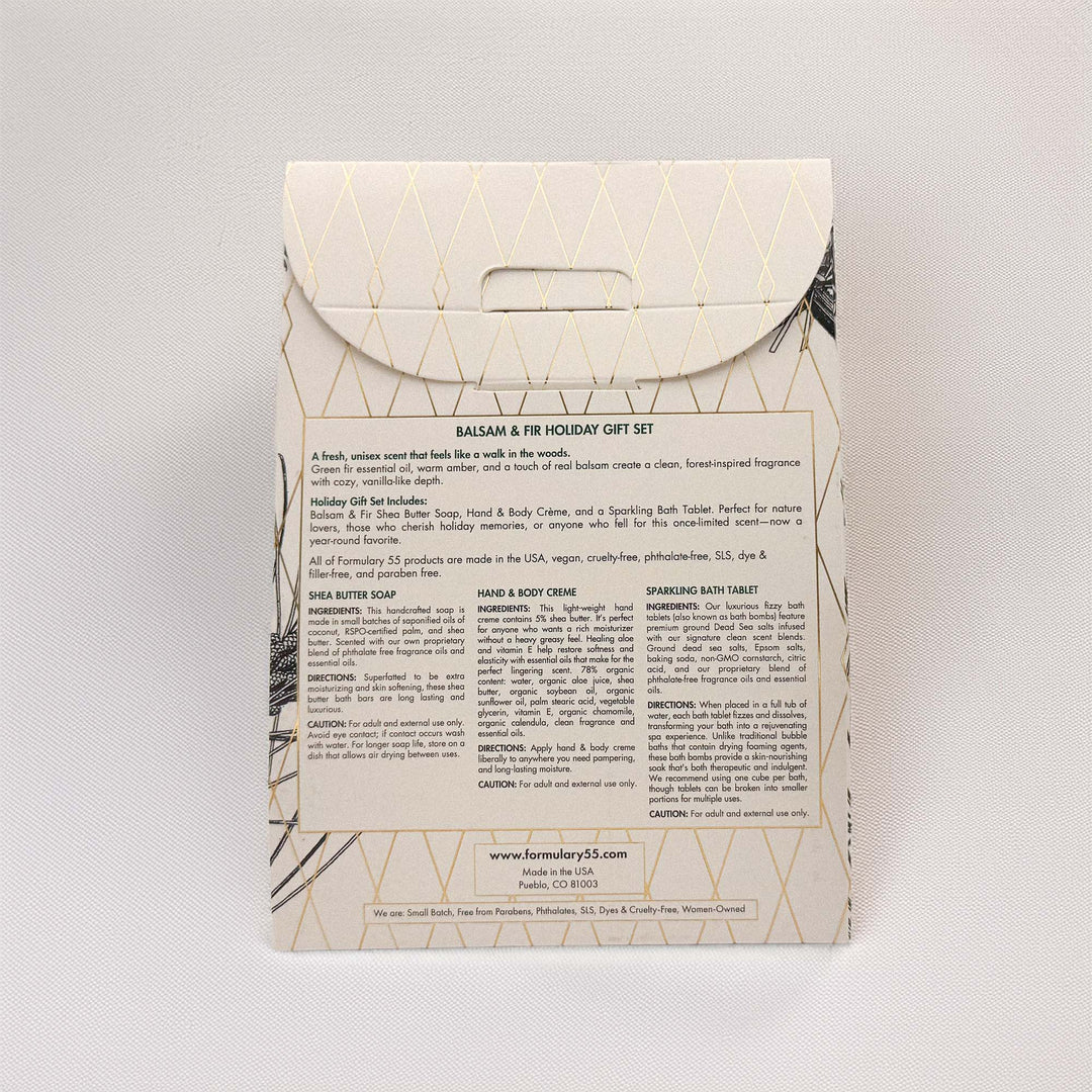 Balsam & Fir Holiday Gold Gift Set