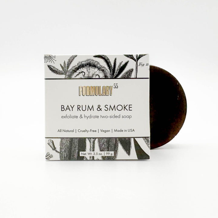 Bay Rum & Smoke - Exfoliate & Hydrate Two Sided Soap