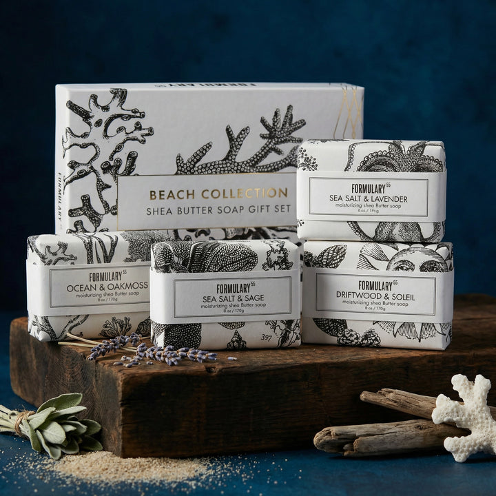 Set de regalo de jabón de manteca de karité - Sea Scents 