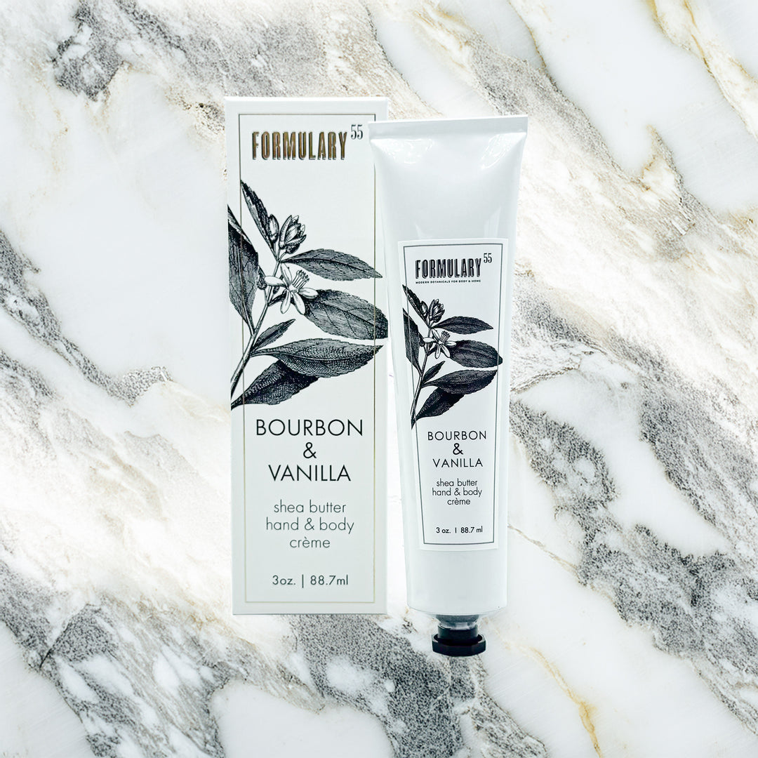 Bourbon &amp; Vanilla - Sheabutter-Hand- und Körpercremetube für unterwegs
