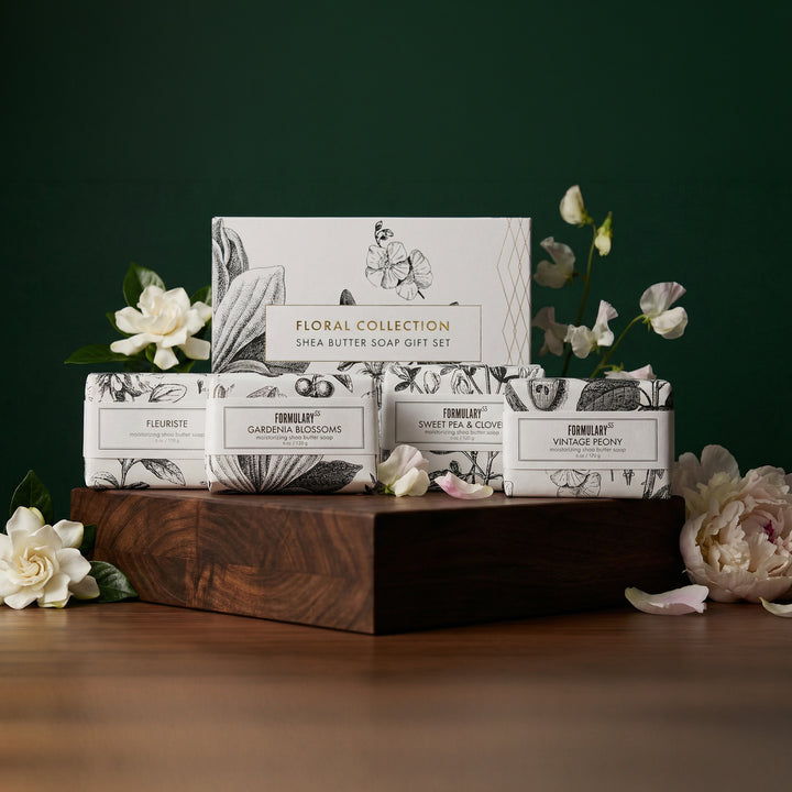 Set de regalo de jabón de manteca de karité - Colección Floral Lovers