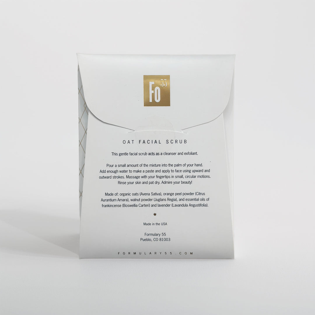 Tratamiento botánico exfoliante facial - Avena y naranja orgánica