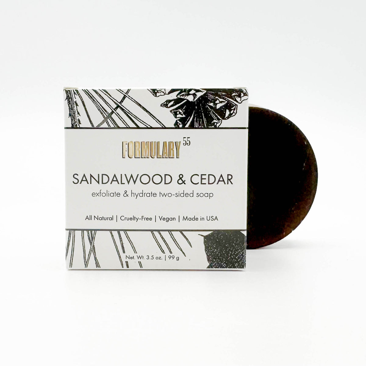 Sandalwood & Cedar Exfoliate & Hydrate Two Sided Soap