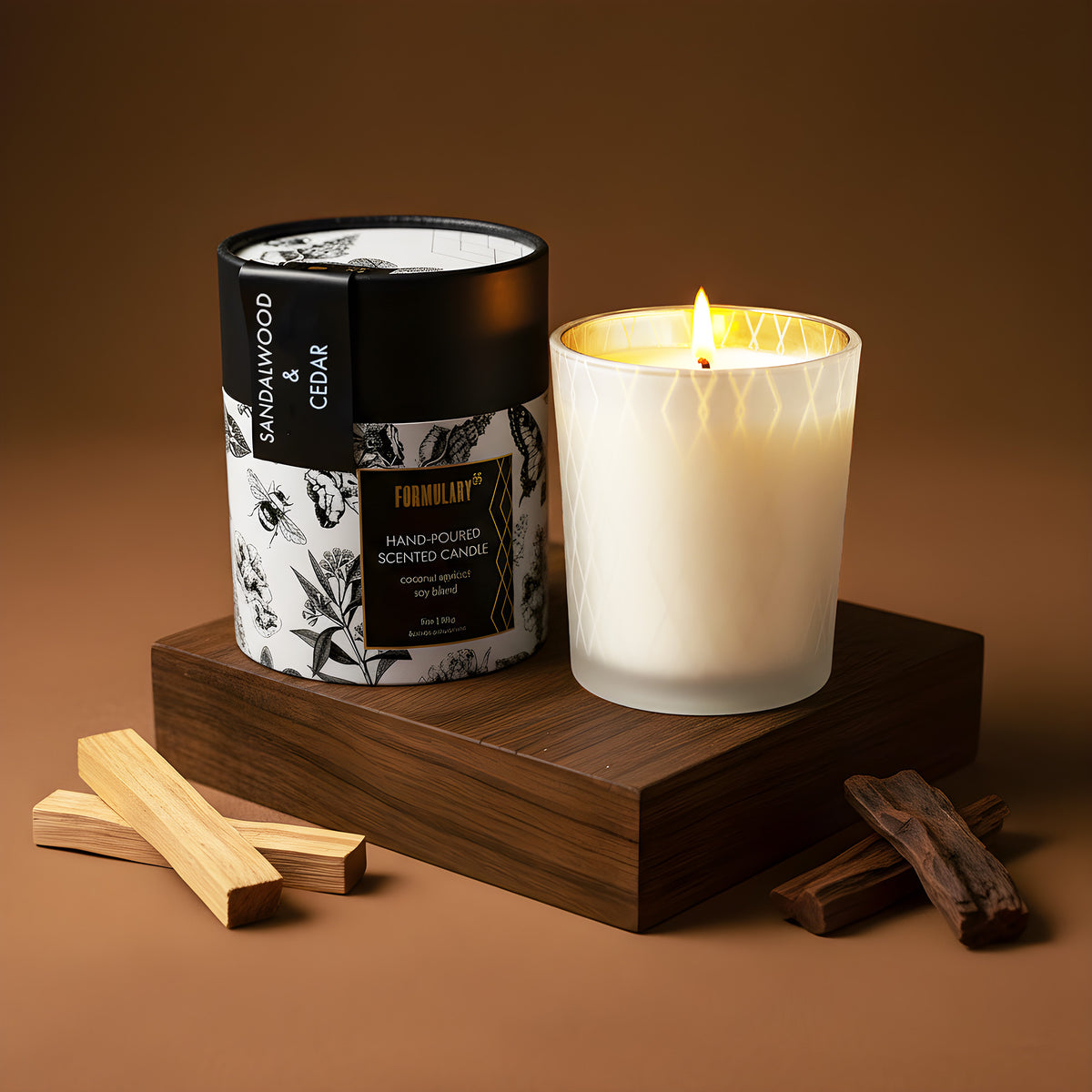 Sandalwood & Cedar Glow Candle