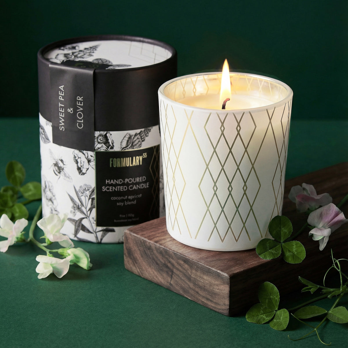 Sweet Pea & Clover Glow Candle