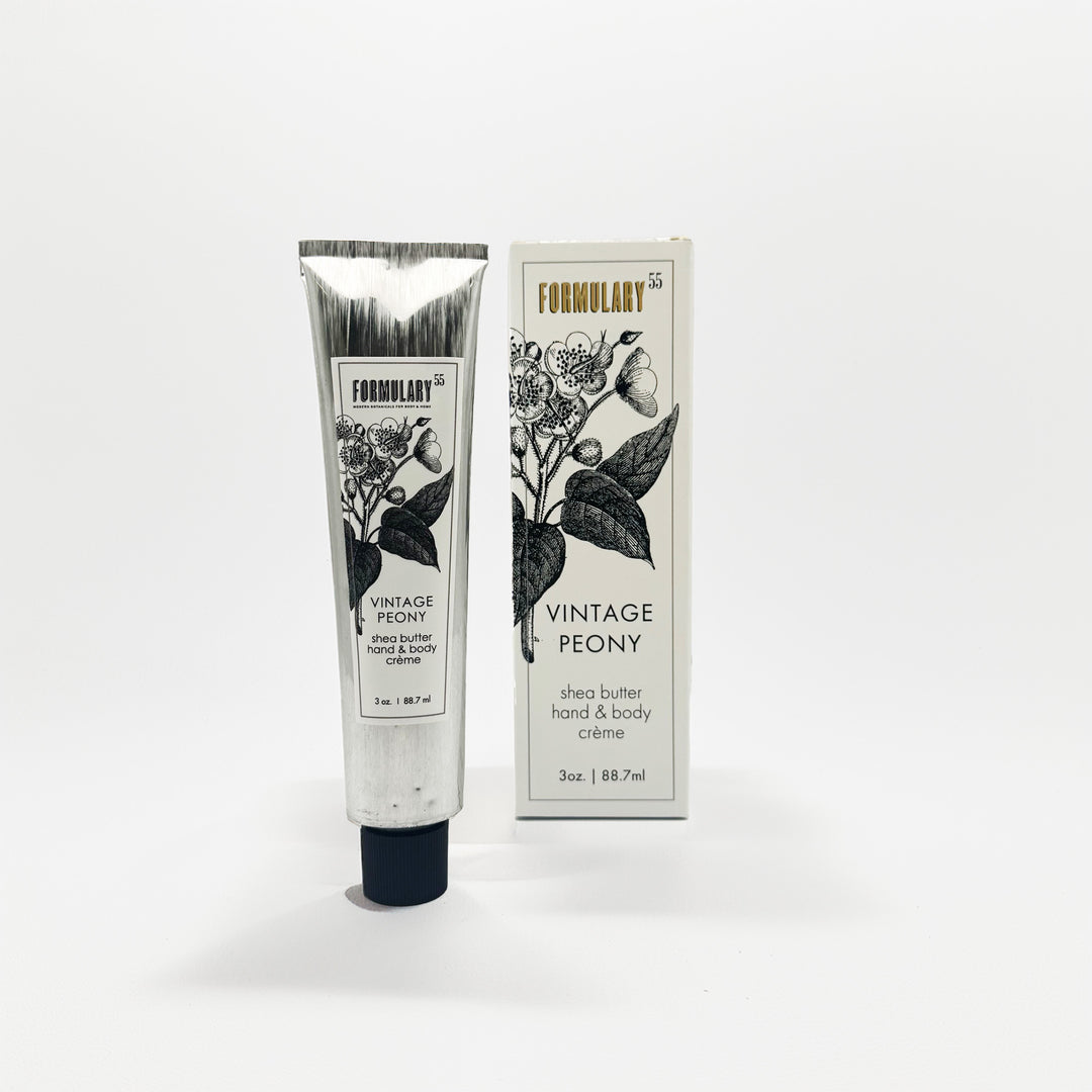 Vintage Peony - Sheabutter-Hand- und Körpercremetube für unterwegs