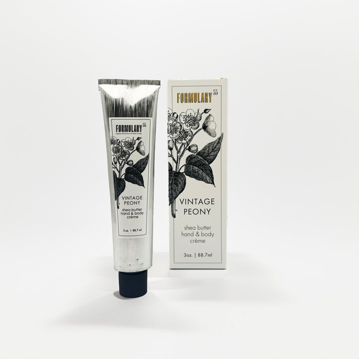 Vintage Peony - Sheabutter-Hand- und Körpercremetube für unterwegs