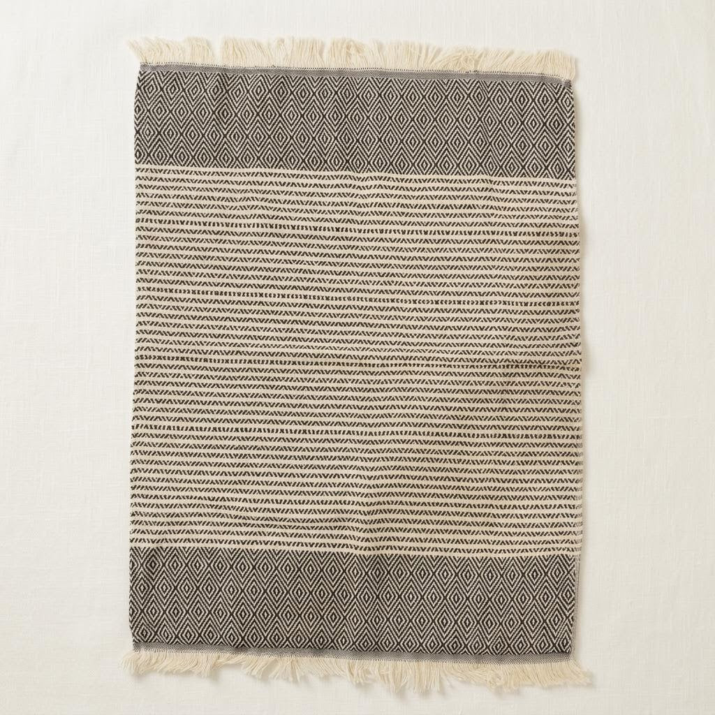 Stripe Diamond Pattern Turkish Cotton Hand & Dish Towel
