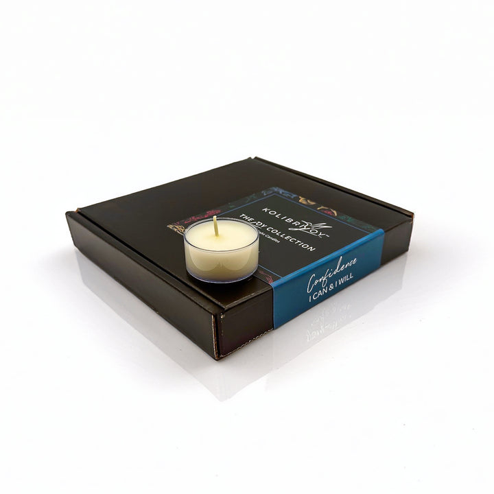 KolibriJoy Confidence TeaLight Candles Set of 14 - I Can & I Will