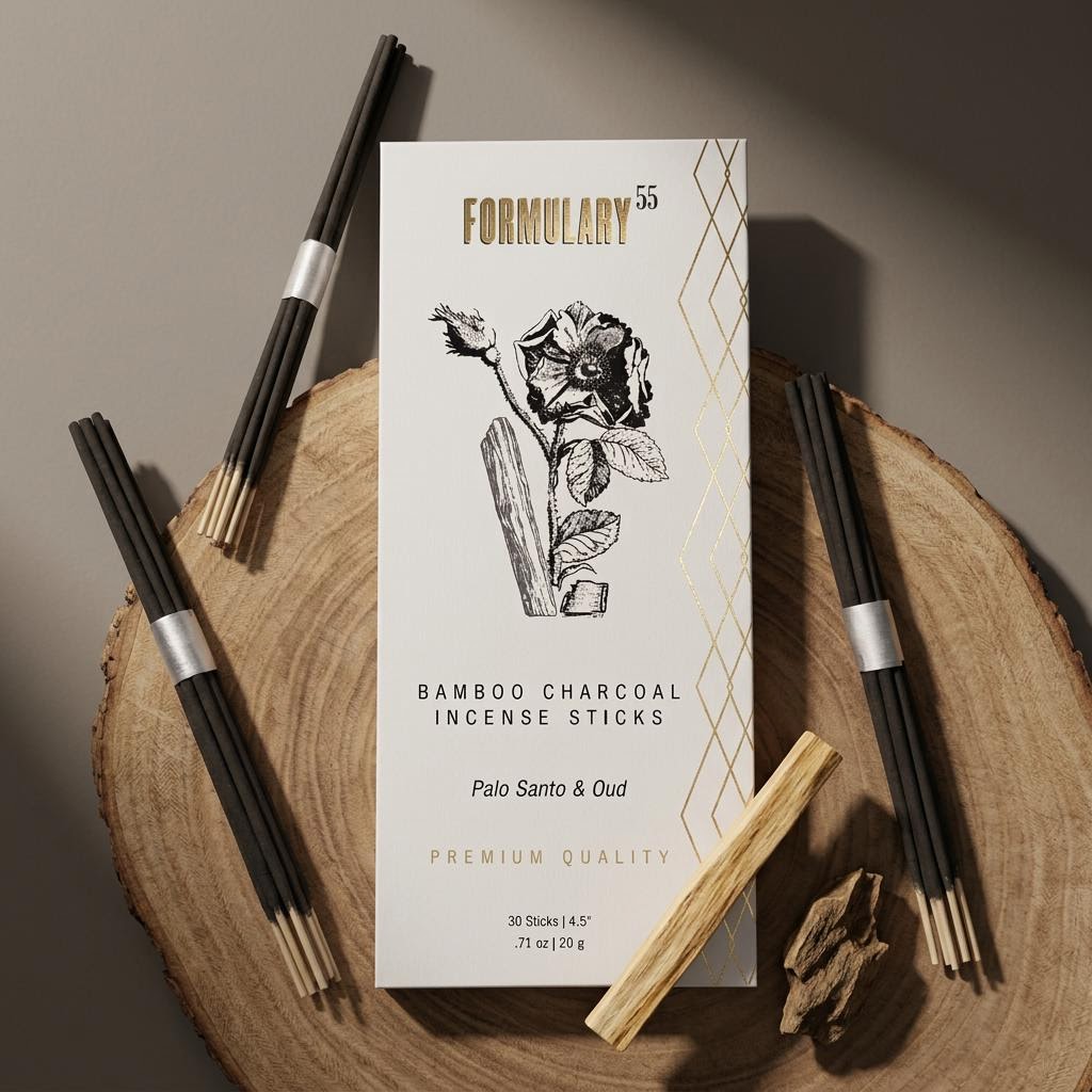 Palo Santo & Oud – Bamboo Incense Sticks