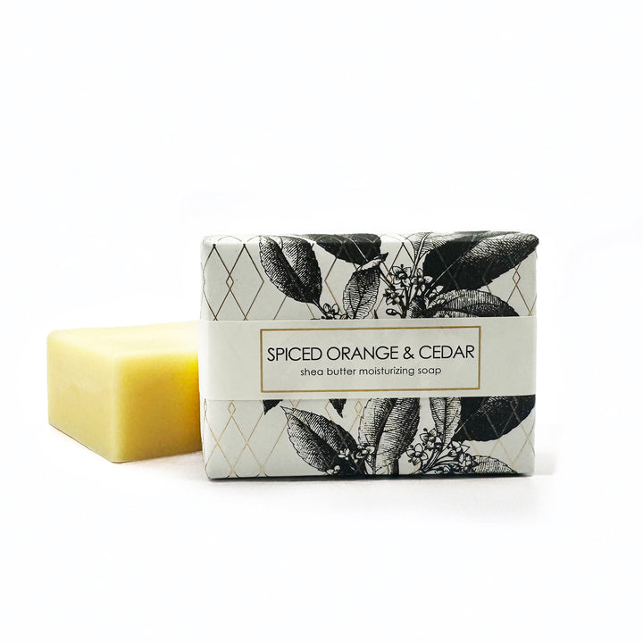 Spiced Orange & Cedar - Gold Leaf Holiday Shea Butter Soap