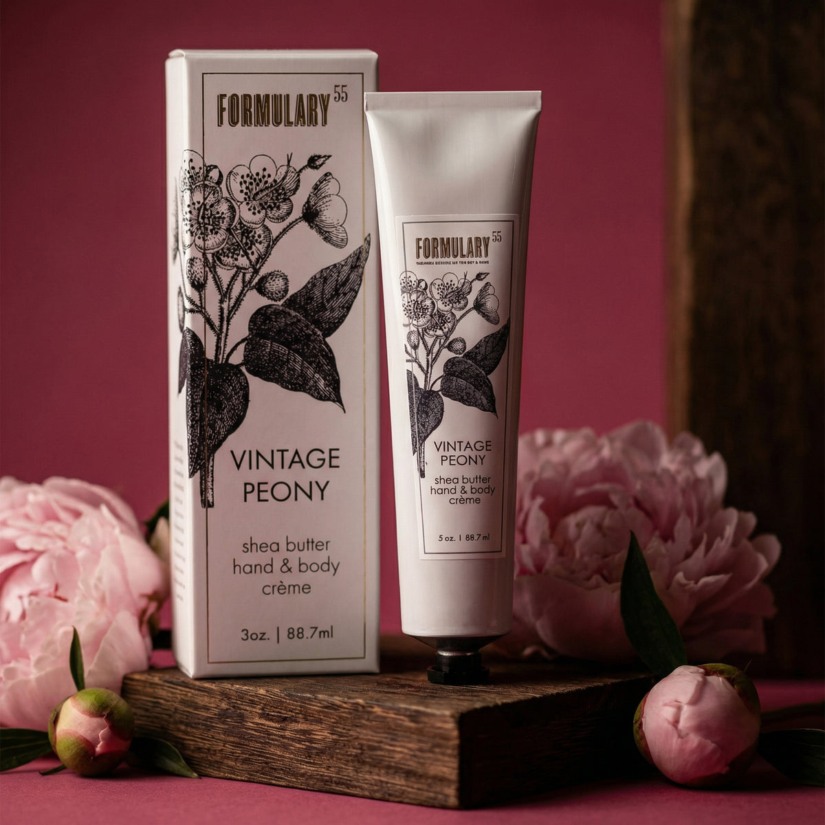 Vintage Peony On Go Shea Butter Hand Body Creme Tube