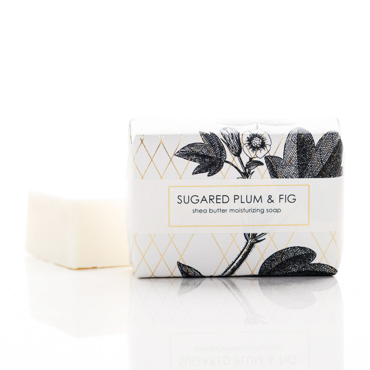 Sugared Plum & Fig - Gold Leaf Holiday Shea Butter Soap