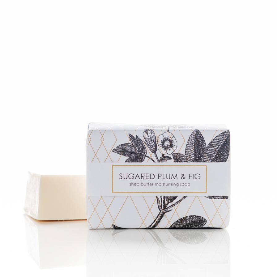 Sugared Plum & Fig - Gold Leaf Holiday Shea Butter Soap